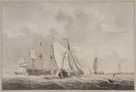 X+ 018
<br/>
Schepen op woelig water
<br/>
<em>Thim, Cornelis (1754-1813)</em>